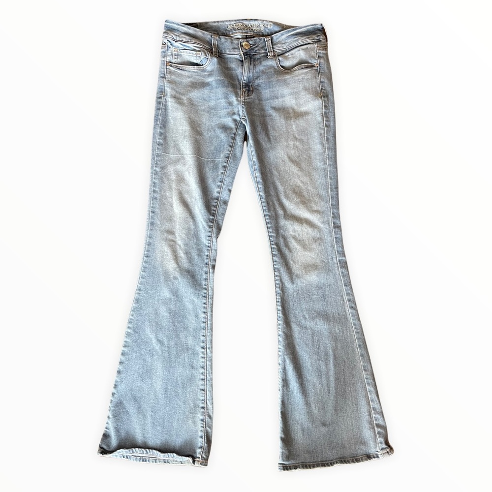 Boho Flare American Eagle Light Wash Jeans
